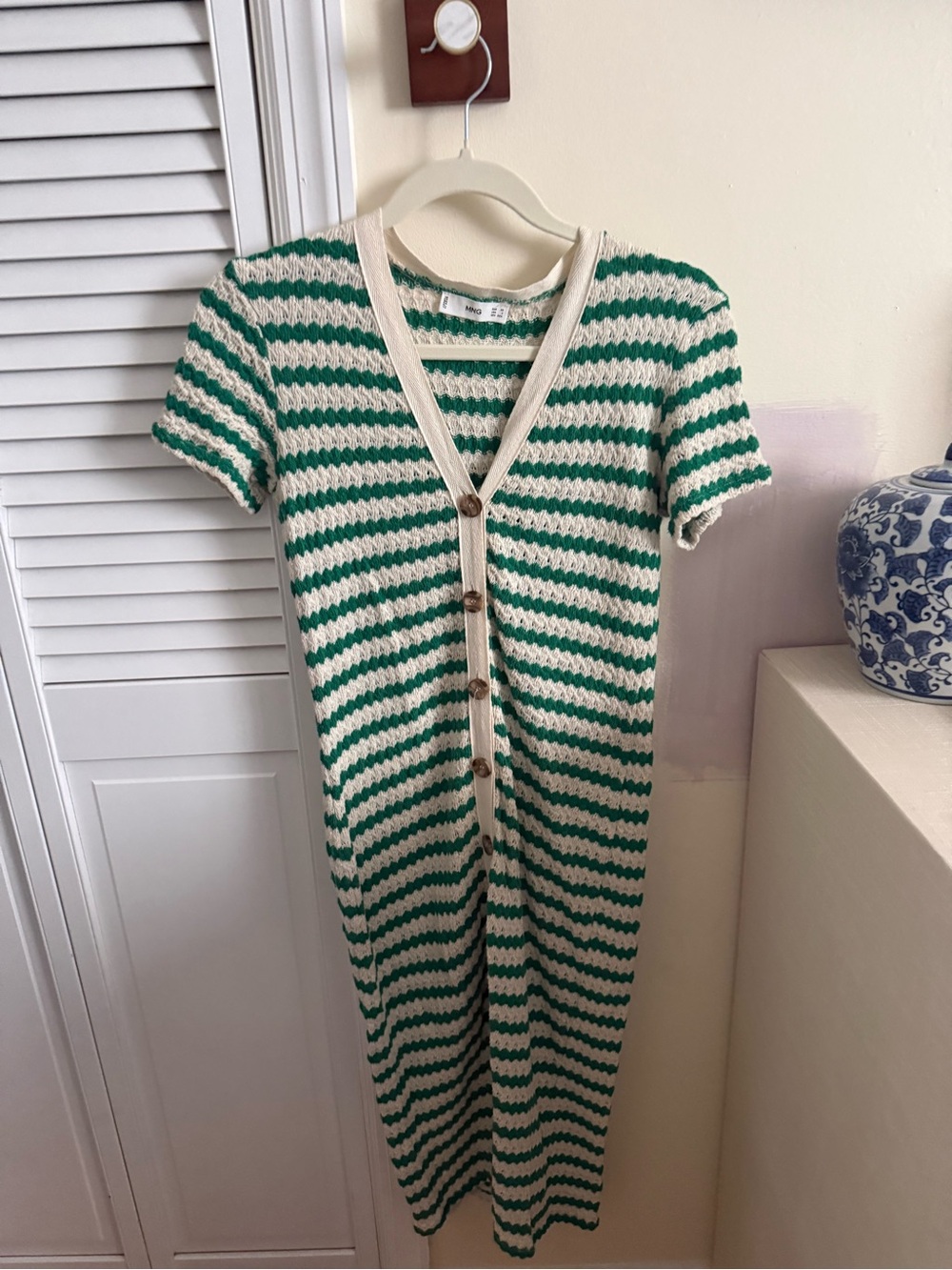 Mango midi knit dress